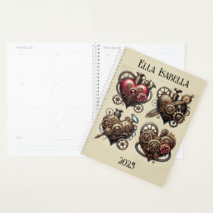 Steampunk Hearts Planner