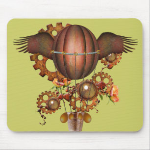 Steampunk Hot Air Balloon Mouse Mat
