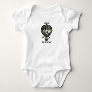 Steampunk Hot air Balloon T-Shirt Baby Bodysuit