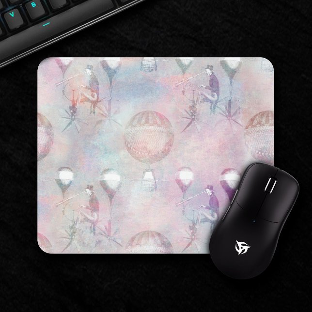 Steampunk Hot Air Balloons | Vintage Feminine Mouse Mat (Creator Uploaded)