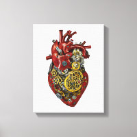 Steampunk Human Heart Anatomy Art