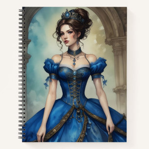Steampunk in Blue Notebook