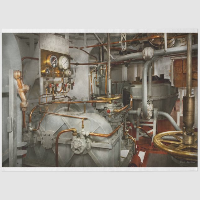 Steampunk - In the engine room Tissue Paper (Front)