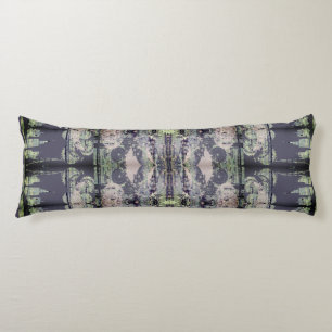 Steampunk Indigo&Lavender Grey Body Cushion