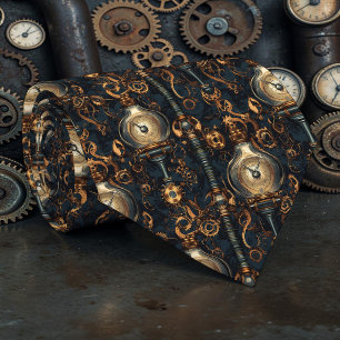 Steampunk Industrial Custom Necktie Tie
