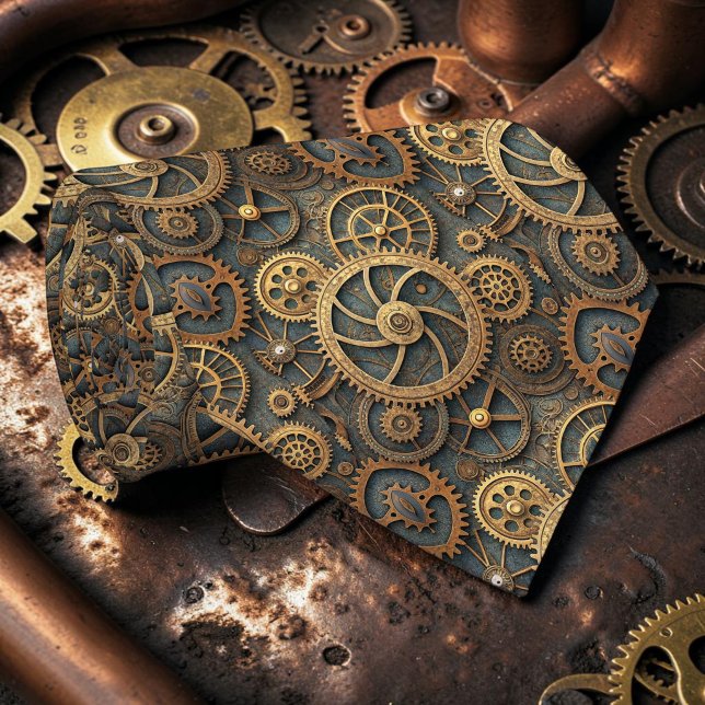 Steampunk Industrial Custom Necktie Tie (Creator Uploaded)