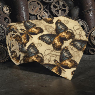 Steampunk Industrial Custom Necktie Tie