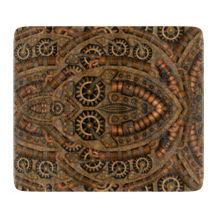 Steampunk Industrial Vintage Clockwork Cutting Board