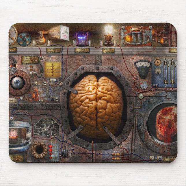 Steampunk - Information overload Mouse Mat (Front)
