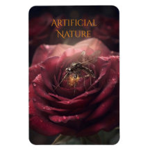 Steampunk Insect on Dark Rose | Vintage Mechanical