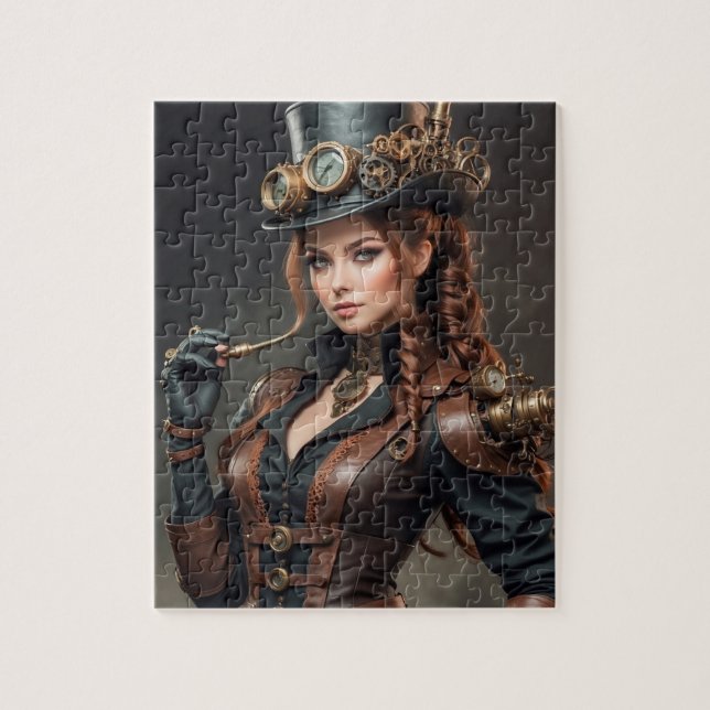Steampunk Inspired Graphic Jigsaw Puzzle (Vertical)