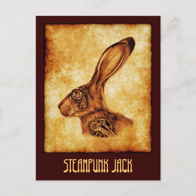STEAMPUNK JACK POSTCARD (Front)