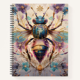 Steampunk Jewel Beetle Fantasy Art (1) Notebook