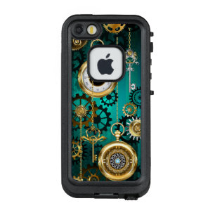 Steampunk Jewellery Watch on a Green Background LifeProof FRÄ’ iPhone SE/5/5s Case