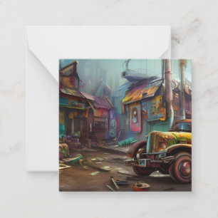 Steampunk Junk Yard Card