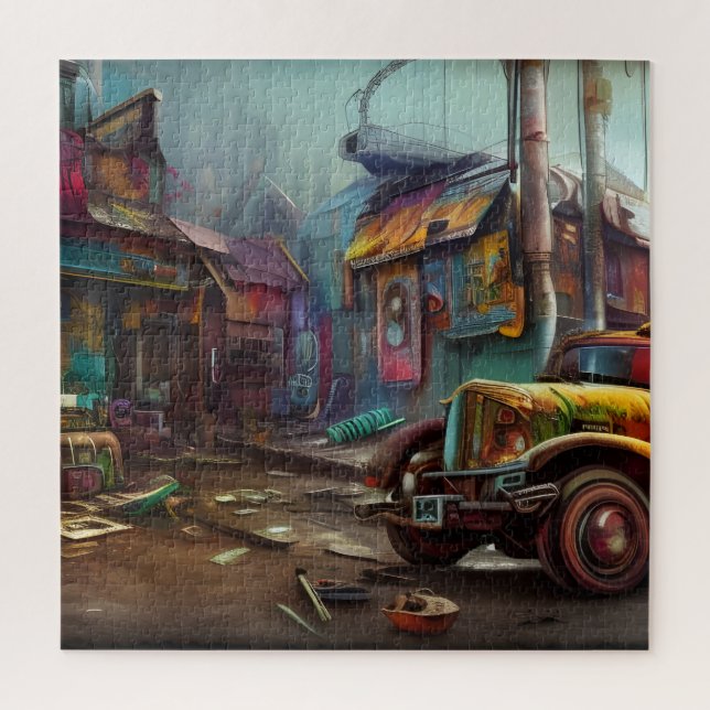 Steampunk Junk Yard Jigsaw Puzzle (Vertical)