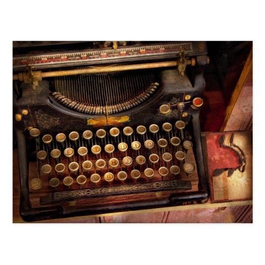 Steampunk - Just an ordinary typewriter Postcard