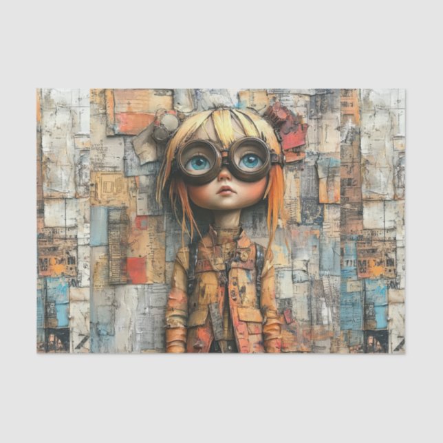 Steampunk Kids VII Tissue Paper (Front)