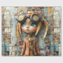 Steampunk Kids Wrapping Paper