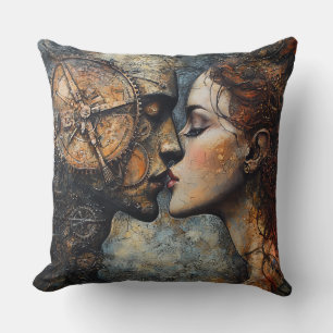 Steampunk Kiss  Cushion