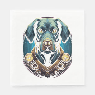 Steampunk Labrador Classic T-Shirt Napkin