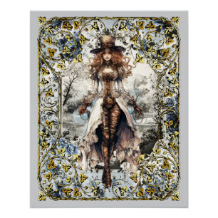 Steampunk Lady 105 Poster