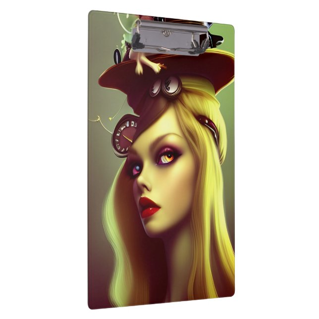 Steampunk Lady Clipboard (Right)