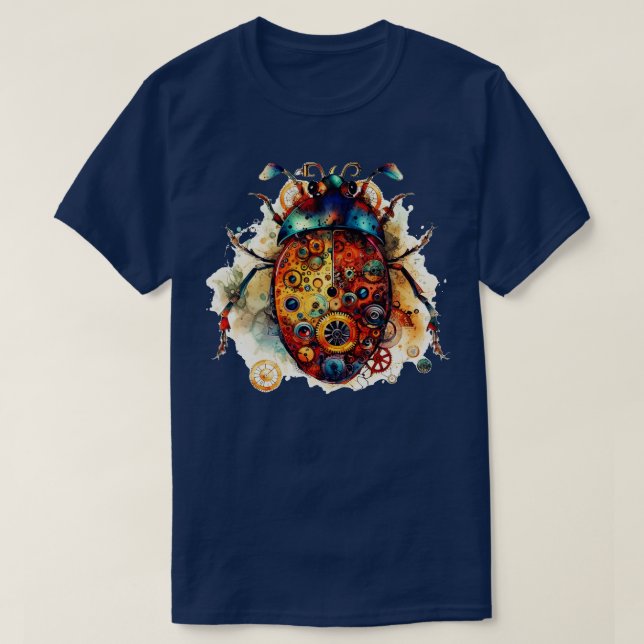 Steampunk ladybug T-Shirt (Design Front)