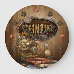 Steampunk Large Clock