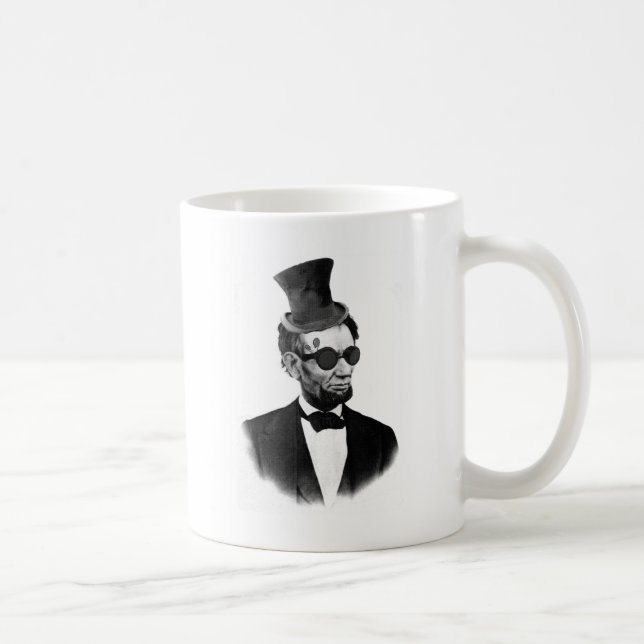 Steampunk Lincoln Coffee Mug (Right)