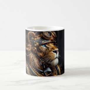 Steampunk Lion Coffee Mug