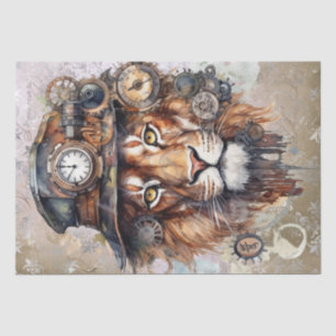 Steampunk Lion Tissue Paper