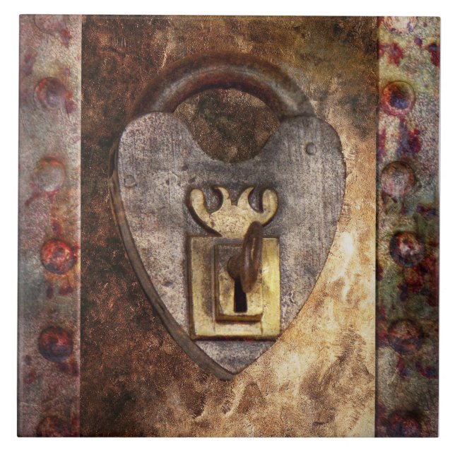 Steampunk - Locksmith - The key to my heart Tile (Front)