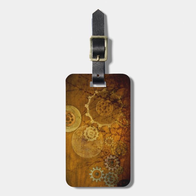 Steampunk Luggage Tag (Front Vertical)