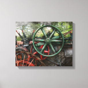 Steampunk - Machine - Transportation of the future Canvas Print