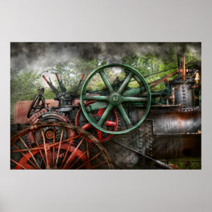 Steampunk - Machine - Transportation of the future Poster