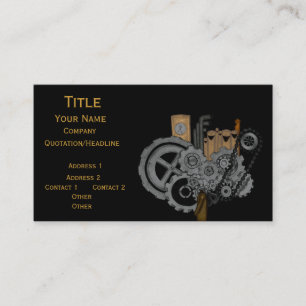 Steampunk Machinery Business Card