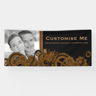 Steampunk Machinery (Copper) Banner