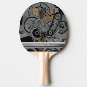Steampunk Machinery (Full Colour) Ping Pong Paddle