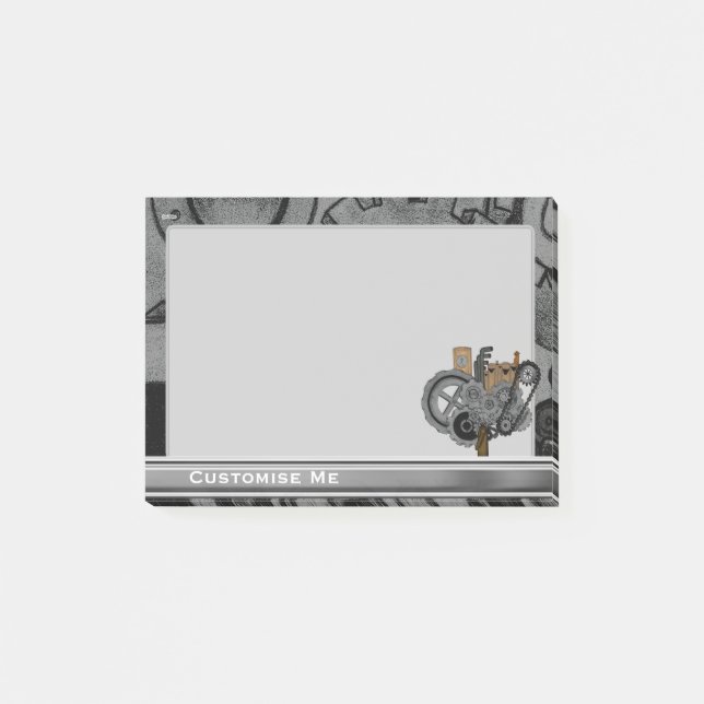 Steampunk Machinery (Full Colour) Post-it Notes (Front)
