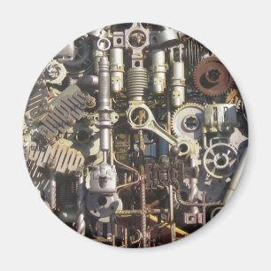 Steampunk machinery magnet