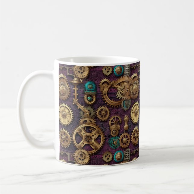 Steampunk Machinery Mug (Left)