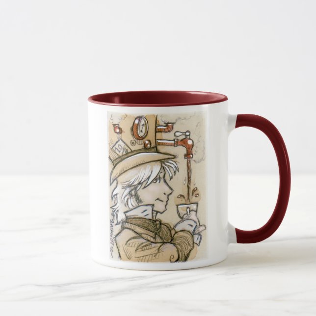 Steampunk Mad Hatter Mug (Right)