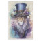 Steampunk Male Lion Purple Lilac Decoupage Paper