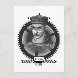 Steampunk Man Postcard