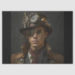 Steampunk Man Tissue Paper<br><div class="desc">This is an AI image I created using Midjourney.</div>