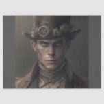 Steampunk Man Tissue Paper<br><div class="desc">This is an AI image I created using Midjourney.</div>