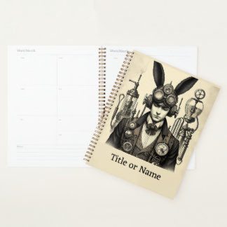 Steampunk Man with ears Planner