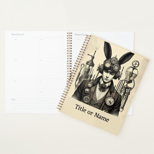 Steampunk Man with ears Planner (Display)