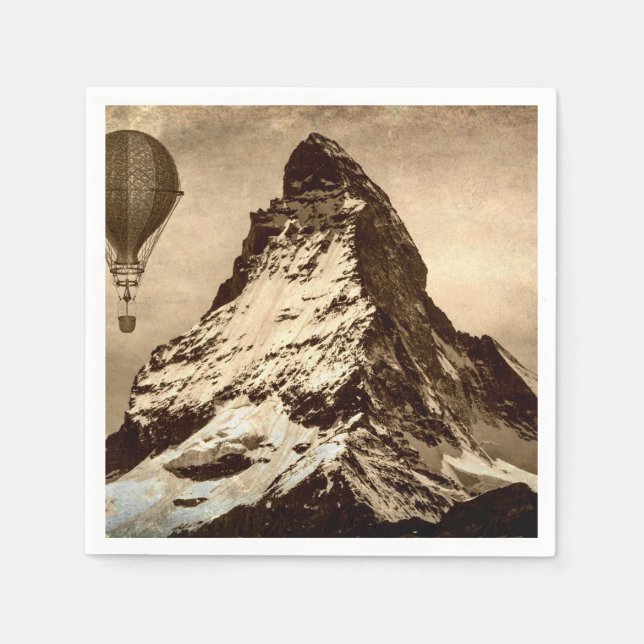 Steampunk Matterhorn Napkin (Front)